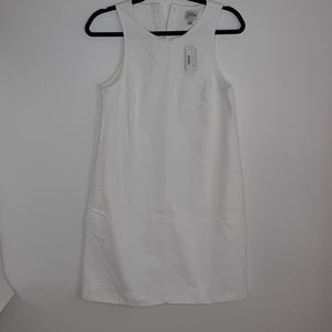 NWOT J Crew White Scoop Neck 100% Cotton Dress 🙂❤